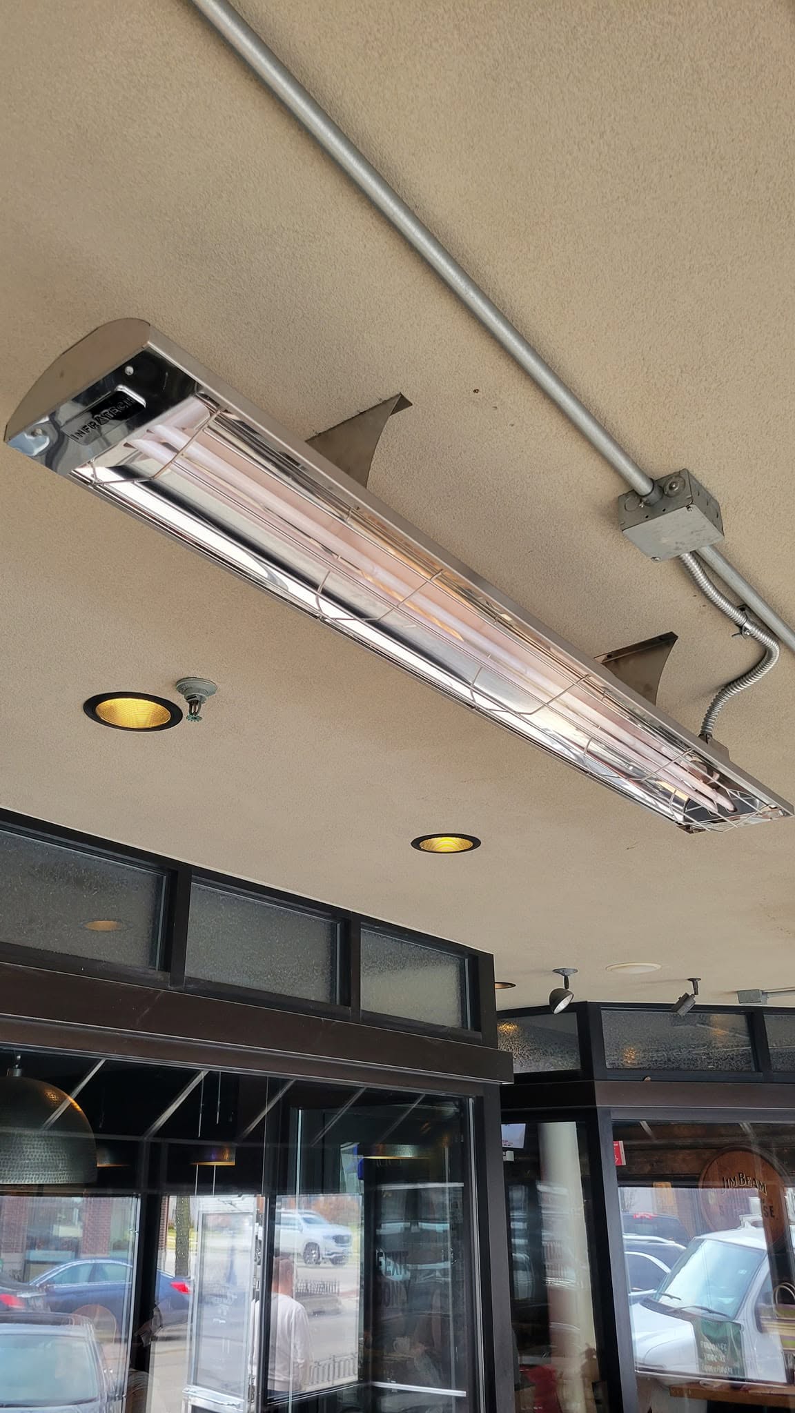 commercial light installation