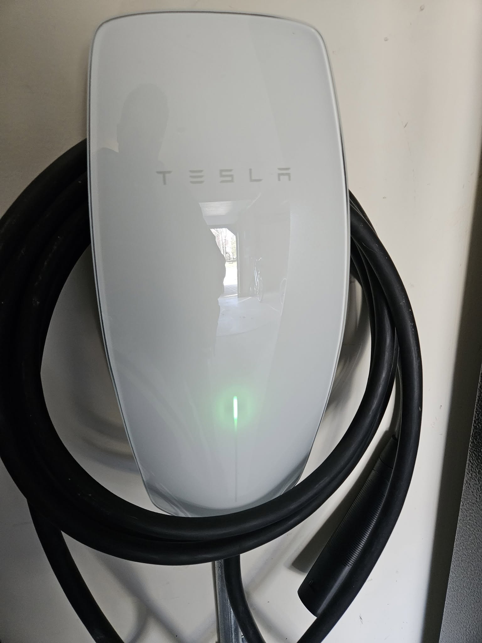 EV charger installation in garage